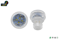 AC24V IP65 étanche RGBW LED Amusement Cabochon Light 45MM Auto préprogrammé 1-16 E14 corps en plastique pour parcs à thème