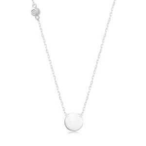 Collar con Colgante de Disco Geométrico Minimalista de Latón Gemnel, Chapado en Oro de 18K y Rodio, con Nombre Personalizado Grabado, para Mujer - Product Image 4