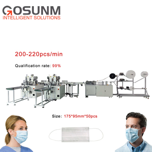 180-200 pcs/min <span class=keywords><strong>3</strong></span> ply Flugzeug Pm 2,5 Gesicht Maske, Der Maschine Voll Automatische - Product Image 1