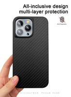 Étui de téléphone en Fiber de carbone véritable kevlar, pour Iphone 14, pour Samsung, pour Huawei, étui de téléphone en Fiber d'aramide