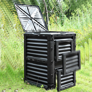 Composteur écologique 500L pour l'<span class=keywords><strong>extérieur</strong></span> Poubelle en plastique de grande capacité Poubelle <span class=keywords><strong>à</strong></span> compost pour le jardin et l'<span class=keywords><strong>extérieur</strong></span> - Product Image 5