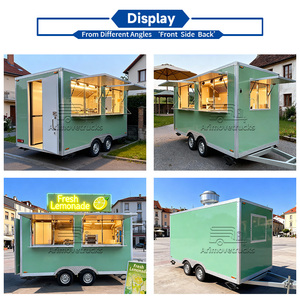 Fabricants de camions de restauration mobiles en gros, remorques alimentaires de concession, camions de barbecue, remorques alimentaires vintage de type conteneur avec hotte pour <span class=keywords><strong>kebab</strong></span> - Product Image 2