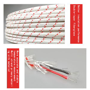 K-type M6M8 Screw <strong>Thermocouple</strong> Fiberglass Sandbag Wire Temperature Sensor Packaging Machinery Anti Bending <strong>Thermocouple</strong> Probe - Product Image 3