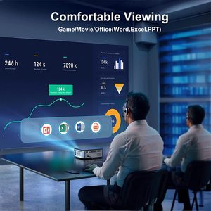 Proyector de películas 4K para acampada al aire libre, proyector de películas diurnas con altavoz dual i-Fi, WiFi de 5G, Bluetooth para hotel - Product Image 2