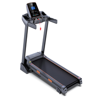 Tapis roulant électrique à inclinaison manuelle réglable pour usage domestique avec écran LCD, design portable