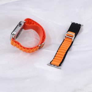 Para Apple Alpine <span class=keywords><strong>Hook</strong></span> <span class=keywords><strong>and</strong></span> <span class=keywords><strong>Loop</strong></span> Watch Correa tejida de nailon trenzado 40mm 41mm 42mm 45mm Titanium G-<span class=keywords><strong>Hook</strong></span> Sport para Iwatch Series 10 - Product Image 2