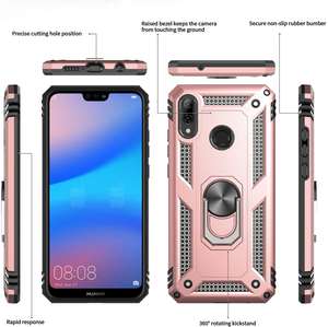 LeYi tecnologia moda accessori custodia per telefono per Huawei P20 P40 P30 Lite Honor X9 custodie nere <span class=keywords><strong>Antishock</strong></span> - Product Image 4