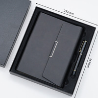 Livraison rapide A5 PU cuir cahier dossier personnalisé marque Logo impression bleu marine laitier cadeau ensemble couverture rigide Style