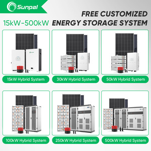 Sistema de Energía Solar Híbrido de 20 Kw Completo, Conectado a la Red y Fuera de la Red, para Uso Doméstico y Comercial, SP5KW-500KW, Sistema de Energía Solar de 30 Kva - Product Image 1