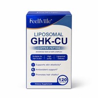 Emballage personnalisé pliable bleu métallisé pour gélules de compléments alimentaires, avec logo en relief, écologique, pour crème contour des yeux et soins de la peau