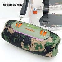 Enceinte portable sans fil XTREME5 MINI avec lumière LED, caisson de basses, système audio, étanche IPX4, lecteur de musique, compatible Bluetooth.
