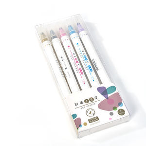 Juego de 5 Rotuladores de Doble Punta Redonda para Niños, Lavables, para Dibujar, Escribir y Pintar Grafitis - Product Image 2