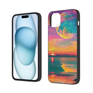 เคสโทรศัพท์พิมพ์ลายภาพตามสั่ง สำหรับ iPhone 15 Pro Max พร้อมการปกป้องกล้องคู่ ดีไซน์ภาพวิวธรรมชาติ แบบพิมพ์ลายซับลิเมชั่น - Product Image 4