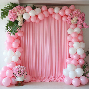 Số lượng lớn bán buôn các sự kiện của công ty nếp nhăn-miễn phí căng màu hồng Spandex Backdrop cho tổ chức sự kiện trang trí nội thất - Product Image 1