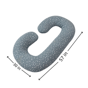 Oreiller de soutien corporel en forme de C <span class=keywords><strong>pour</strong></span> l'oreiller de maternité de grossesse de la femme avec la couverture lavable douce - Product Image 5