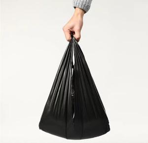 High Quality Factory Wholesales Plain Black and <b>White</b> T-shirt <b>Plastic</b> Bags with Handles - Product Image 4