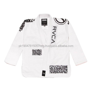Gi BJJ Katun Berkualitas Tinggi Ringan Unisex Ukuran Kustom Seragam Jiu Jitsu untuk Latihan Kompetisi untuk Seni Bela Diri (Karate) - Product Image 4