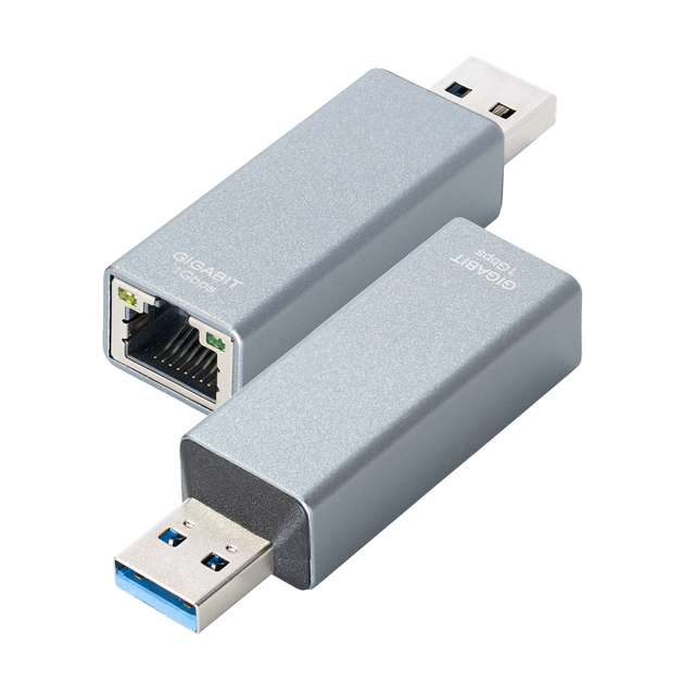 USB-A Male to Gigabit RJ45 Ethernet Adapter, Realtek RTL8153B Chip USB3.1 Gen1 10/100/1000Mbps Aluminum Shell OEM Bulk Supply