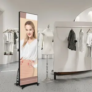 Kapalı P2.5 dijital gösterge reklam videosu reklam led lambalı Poster ayna ekranı