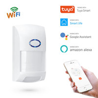 Tuya Smart Life APP Tuyasmart, WiFi Sensor Gerak Alarm Detektor Inframerah PIR Deteksi Kekebalan Hewan Peliharaan PST-CT60W