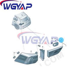 WGYAO OEM rojo LED parachoques trasero y luz trasera antiniebla 5H0 945 093 C 5H0 945 094 D F <span class=keywords><strong>H</strong></span> <span class=keywords><strong>J</strong></span> <span class=keywords><strong>G</strong></span> E accesorios de luz de coche para Golf 8 - Product Image 6