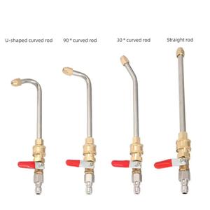 1/4 פליז כפול כדור תקע שסתום גבוה מכונת שטיפה מים אקדח מים מיזוג אוויר ניקוי מוט ניקוי ערכת כלים פנאומטיים - Product Image 2