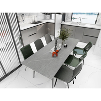 Planche en céramique + Table à manger Table basse Mur d'arrière-plan Surface mate Carreaux de sol d'escalier Salon Utilisation en extérieur