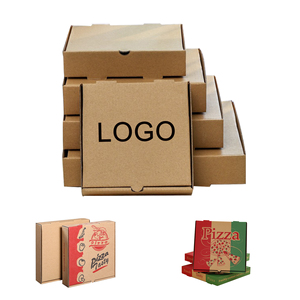 Custom Logo Printed Carton Delivery Black 8 Inch Pizza Packaging Box Corrugated Board Pizza Boxes