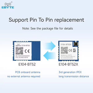 Module sans fil Bluetooth 5.0 Ebyte E104-BT52X DA14531 Chip 2.4GHz, petite taille et faible consommation d'énergie - Product Image 4