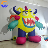 Monstre gonflable personnalisé, durable, facile à installer, coloré, pour Halloween, ambiance d'horreur, accessoire décoratif avec ventilateur intégré, en tissu Oxford