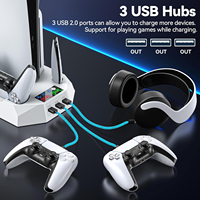 Station de charge et de refroidissement pour manettes de jeu SUNDI pour console PS5 PlayStation 5