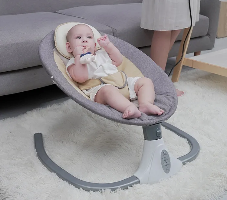 Berceau électrique Convertible automatique et léger, chaise pivotante en plastique numérique pour bébé