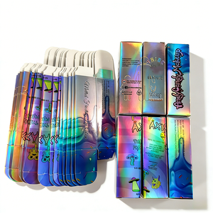 Boîte d'emballage personnalisée pour <span class=keywords><strong>essence</strong></span> cosmétique, boîte en papier pliable avec logo UV holographique - Product Image 4