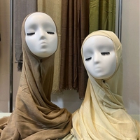 Nouveau Foulard Hijab Léger en Rayonne Viscose et Modal pour Femme, Personnalisable avec Logo, pour Femmes Musulmanes, 180*70cm