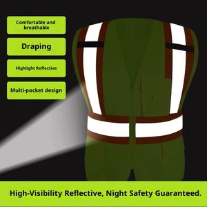 Gilet de sécurité réfléchissant personnalisé avec logo, respirant, classe II, pour travaux routiers estivaux - Product Image 3