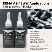KEMA AS-43WM Colle anaérobie à résistance moyenne d'importation originale pour fixations métalliques