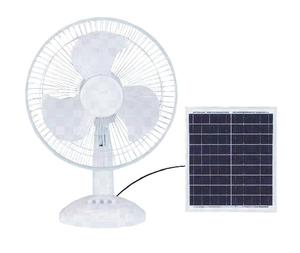 Ventilateur sur pied solaire 1828.9 avec moteur DC, télécommande, non oscillant, hauteur réglable, 5 pales, usage domestique, efficacité énergétique - Product Image 2