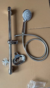 บาร์ฝักบัวแบบหมุนได้ติดตั้งบนผนัง,รางเลื่อนแบบปรับได้ก้านยกทำจากสเตนเลสสตีลแถบเลื่อนสำหรับฝักบัว - Product Image 3