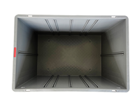 Caisse de manutention logistique en plastique massif personnalisée 600*400*400mm, robuste et empilable