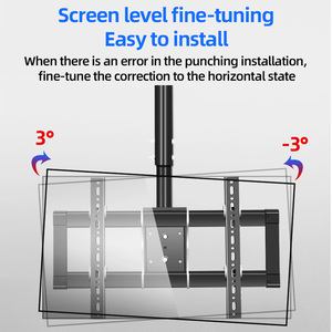 Hillport phổ TV móc Trần nâng <span class=keywords><strong>Bracket</strong></span> hỗ trợ xoay nghiêng <span class=keywords><strong>LED</strong></span> LCD phẳng gắn kết cho 75 90 inch xoay thường vụ - Product Image 4