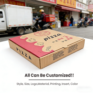 กล่องของขวัญกระดาษคราฟท์แข็งคุณภาพสูงแบบกำหนดเอง พิมพ์สีสำหรับบรรจุภัณฑ์อาหารส่งแบบเดลิเวอรี่และจัดเก็บ - Product Image 4