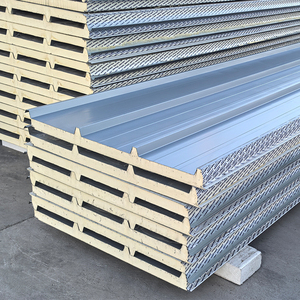 Panneau sandwich en aluminium et PVC à âme en mousse de polystyrène de 100 mm, design moderne personnalisé, <span class=keywords><strong>isolation</strong></span> thermique pour toiture et mur de entrepôt en métal - Product Image 5