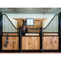 Écurie de chevaux modulaire européenne préfabriquée, portable, moderne, robuste, légère, en acier galvanisé à chaud, pour ferme.