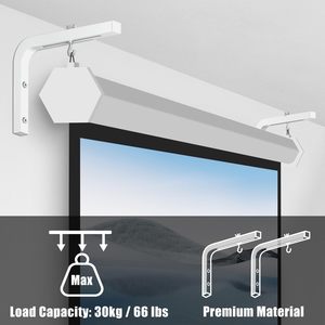 Support mural universel <span class=keywords><strong>pour</strong></span> <span class=keywords><strong>écran</strong></span> de projecteur, support en L de 11 pouces, extension réglable avec crochet <span class=keywords><strong>pour</strong></span> <span class=keywords><strong>écran</strong></span> de projecteur - Product Image 6