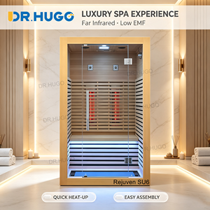 ห้องซาวน่าอินฟราเรดแบบมืออาชีพ DR.HUGO Rejuven SU6 สำหรับใช้ในบ้าน โรงแรม สปา และสถานเสริมสุขภาพ สำหรับ 2 คน ทำจากไม้ - Product Image 1