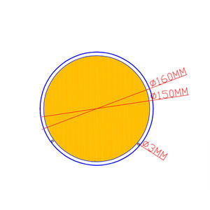 Chip LED COB de 12V 200W, Redondo, 160mm de Diámetro, Alto Brillo, Alta Potencia, Lámpara de Trabajo, Múltiples Colores de Luz - Product Image 4