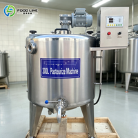 High Efficiency Batch Pasteurizer Machine For Milk And Fruit Juice Pasteurization