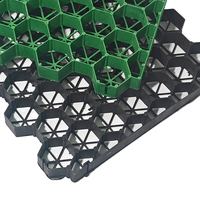 Grille de pavés d'herbe en plastique recyclé pour l'aménagement paysager urbain durable Solutions de stationnement vert et contrôle de l'érosion sur les pentes