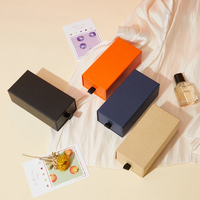 Boîte cadeau coulissante en carton mat biodégradable de luxe avec logo personnalisé, recyclable, pour emballage de produits de beauté, de maquillage et de soins de la peau