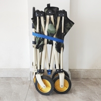 Chariot utilitaire pliable avec chariot de transport compact et portable pour le transport, les pique-niques, le camping et les outils